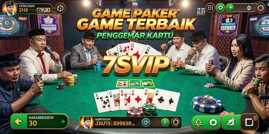 Tangkapan layar gameplay Poker di 7SVIP.