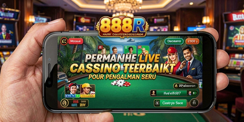 Tampilan gameplay Live Casino yang mendebarkan di 888R.