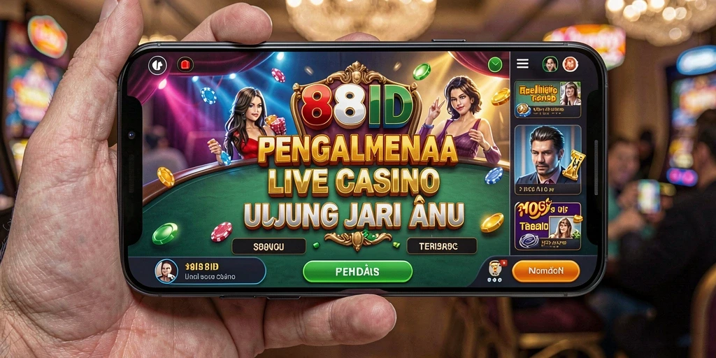 Tampilan gameplay Live Casino di aplikasi 88ID yang interaktif.