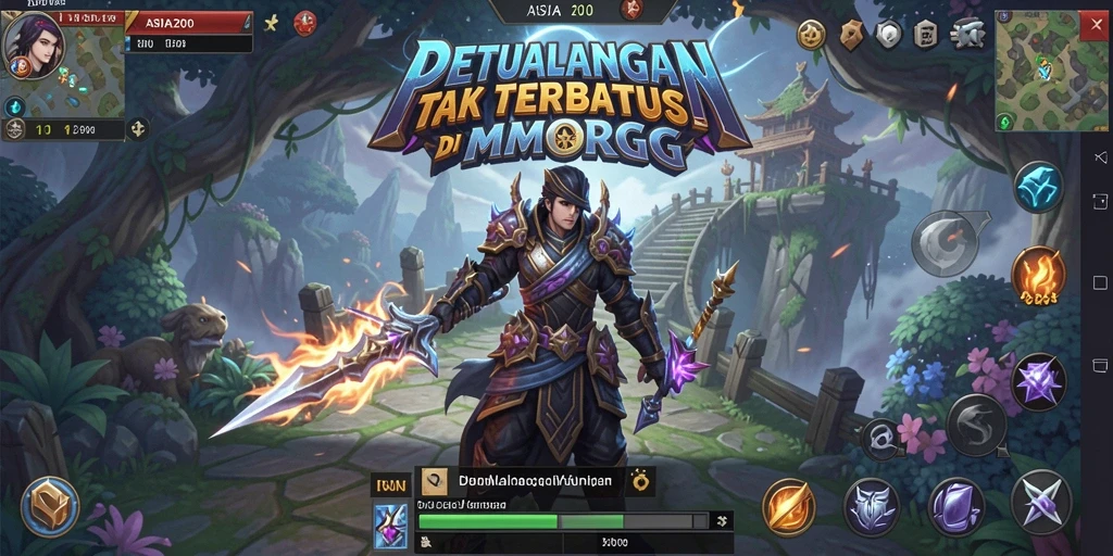 Gameplay ASIA200 yang menakjubkan dengan pertarungan yang seru.