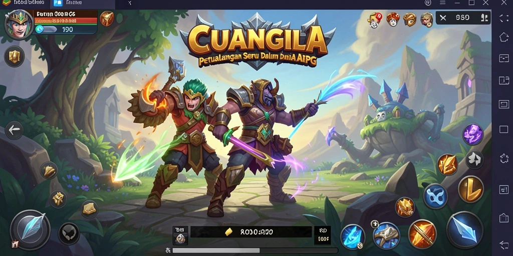 Screenshot menampilkan aksi pertarungan epic dalam CUANGILA.