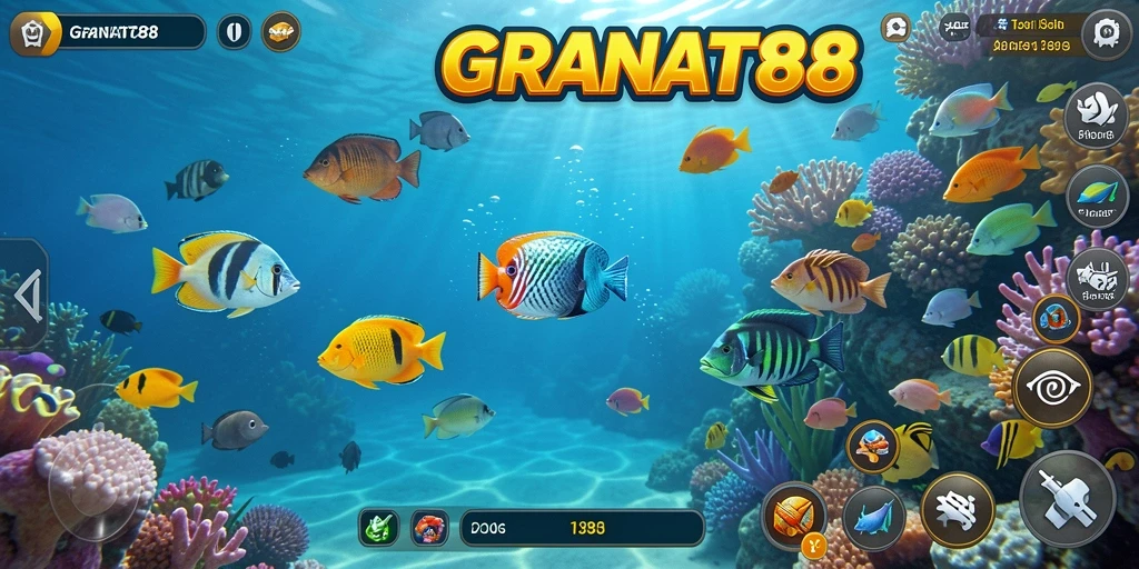 Screenshot gameplay seru Tembak Ikan di GRANAT88.