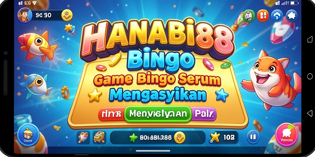 Screenshot utama HANABI88 menunjukkan gameplay Bingo yang seru dan interaktif.