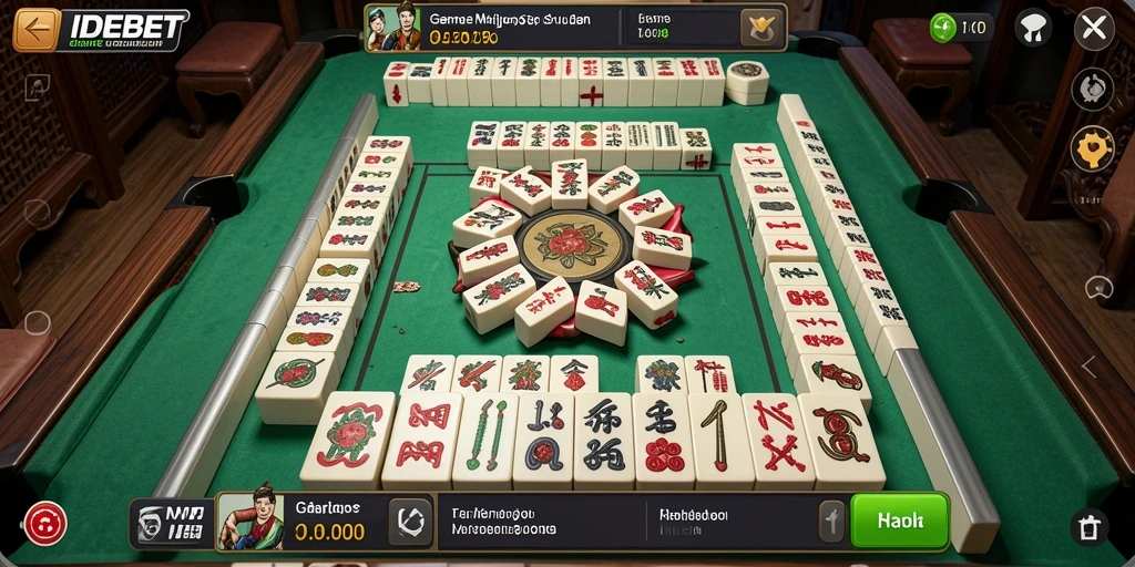Tampilan gameplay Mahjong yang seru dan memikat di IDEBET.
