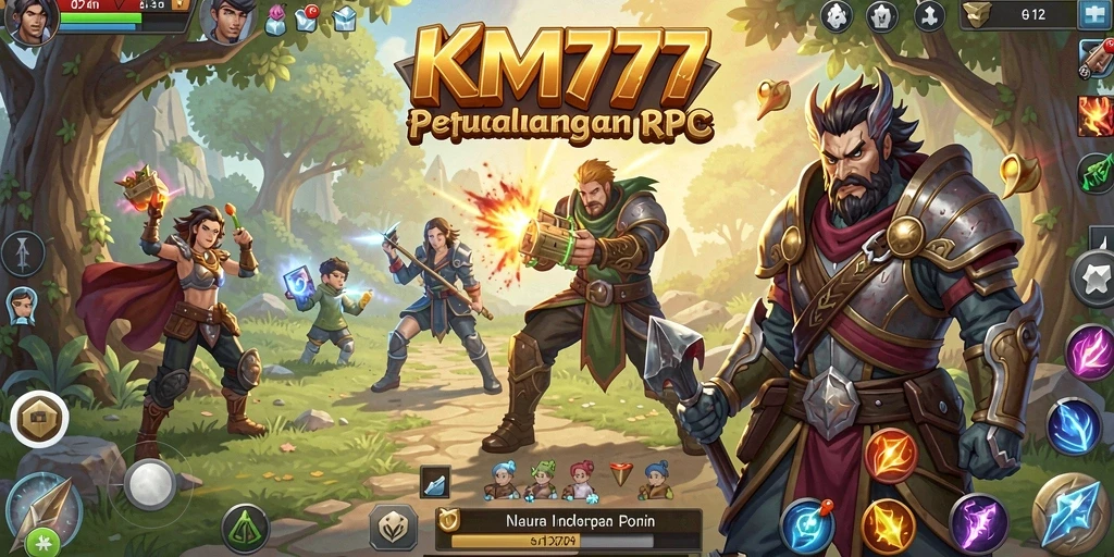 Tampilan gameplay RPG yang memukau dan seru di KM777.