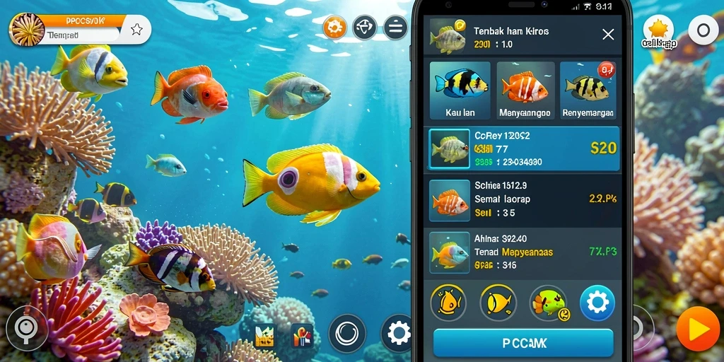 Gameplay seru menembak ikan di PCPC7.