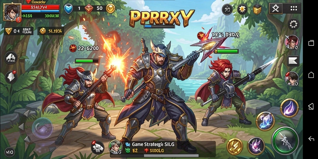 Screenshot gameplay PPRRYY yang menunjukkan pertempuran seru antar pemain.