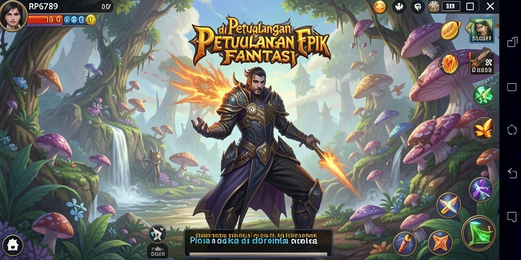 Tampilan gameplay yang menakjubkan dalam RP6789 dengan karakter dan monster yang beragam.