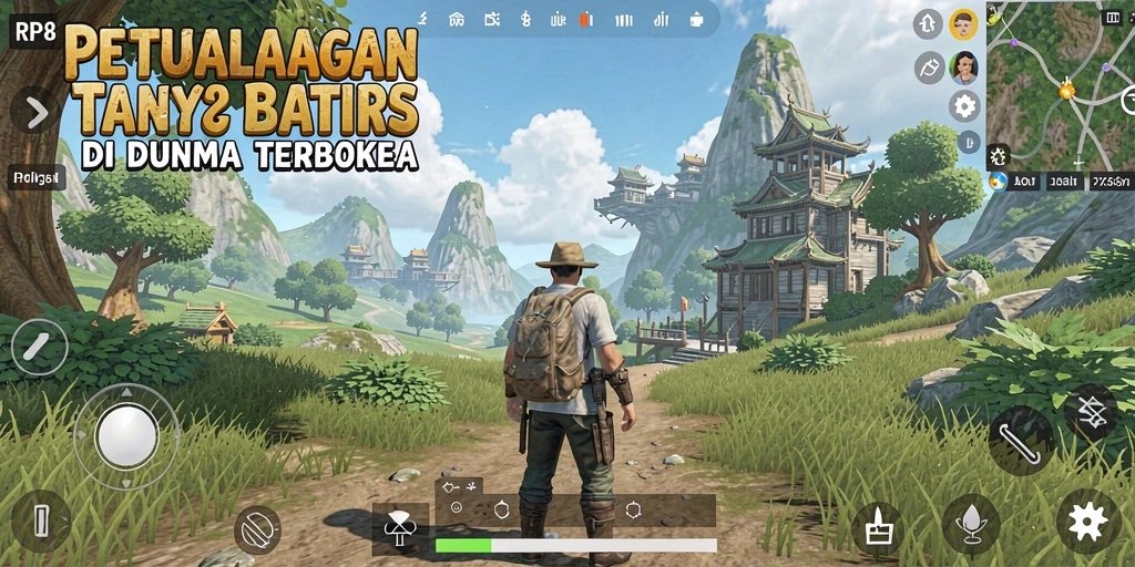 Tampilan gameplay yang menarik dan memukau dari dunia terbuka RP8.
