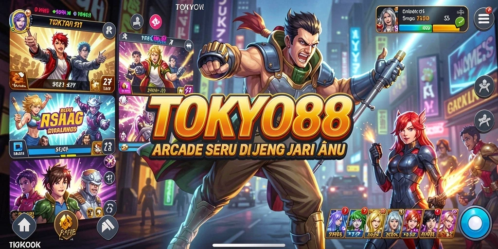 Tangkapan layar dari gameplay TOKYO88 yang seru dan penuh warna.