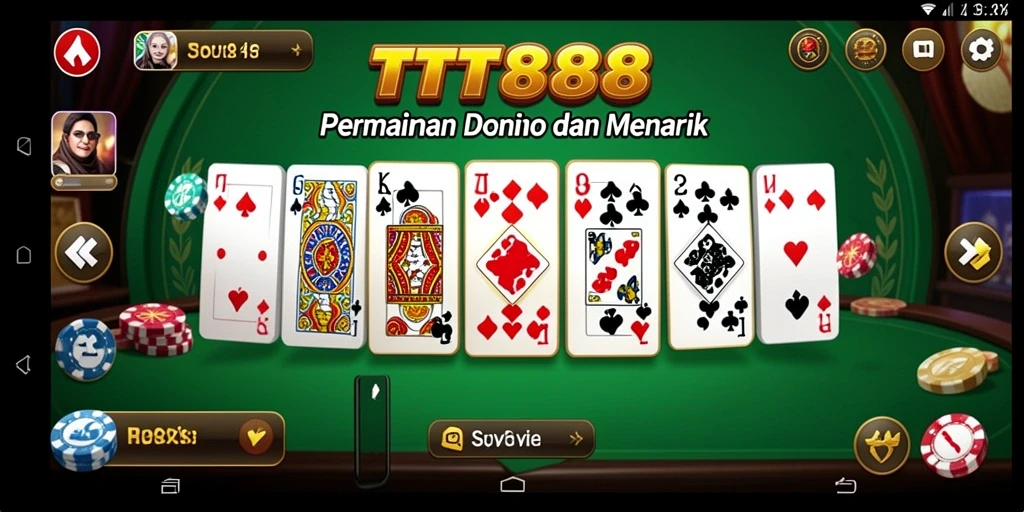 Tampilan gameplay seru dalam aplikasi TTT888 yang menarik.