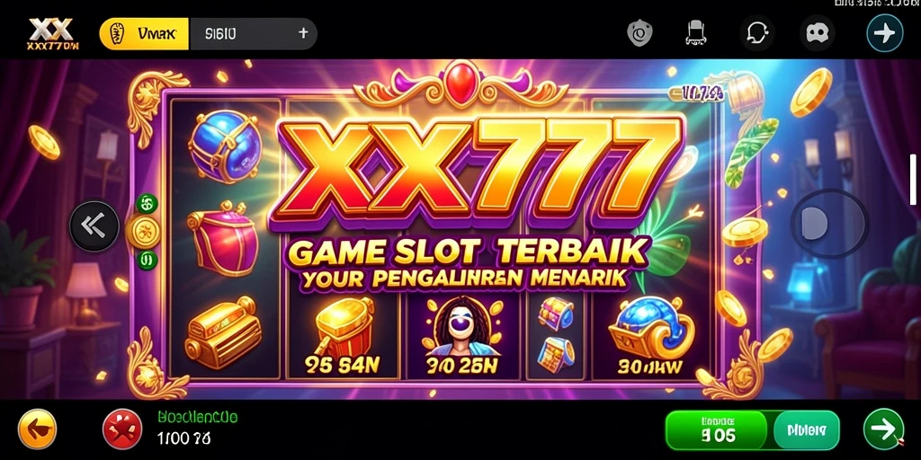 Tampilan gameplay XXX777 yang menarik dengan berbagai tema Slot.