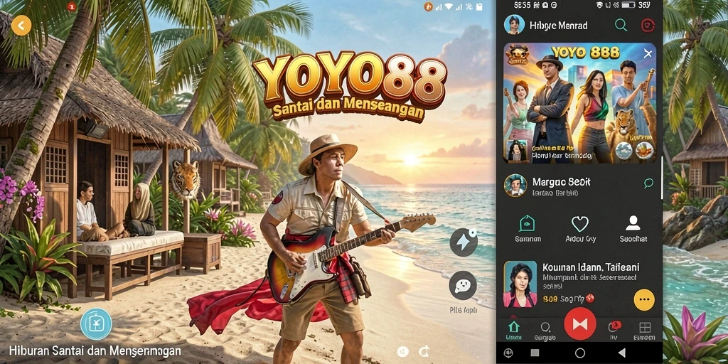 Tampilan gameplay YOYO88 yang menarik dan cerah.